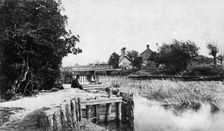 Weir and lock keeper's house, St John's Lock, Lechlade, Gloucestershire, c1860-c1887. Artist: Henry Taunt
