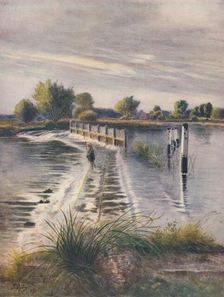 Weir at Chertsey 1911, (1914). Artist: James S Ogilvy