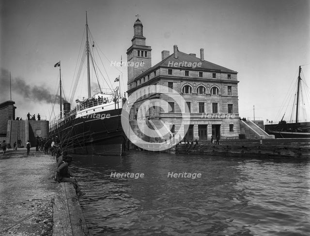 Weitzle (i.e. Weitzel) Lock, Sault Ste. Marie, between 1890 and 1905. Creator: Unknown.