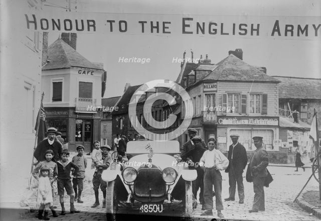 Welcome to British, Boulogne, between c1914 and c1915. Creator: Bain News Service.
