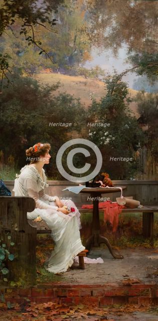 Welcome Footsteps, 1898. Creator: Marcus Stone.