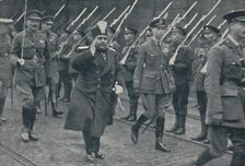 Welcoming Another Distinguished Foreign Visitor 1919, (1937). Creator: Unknown