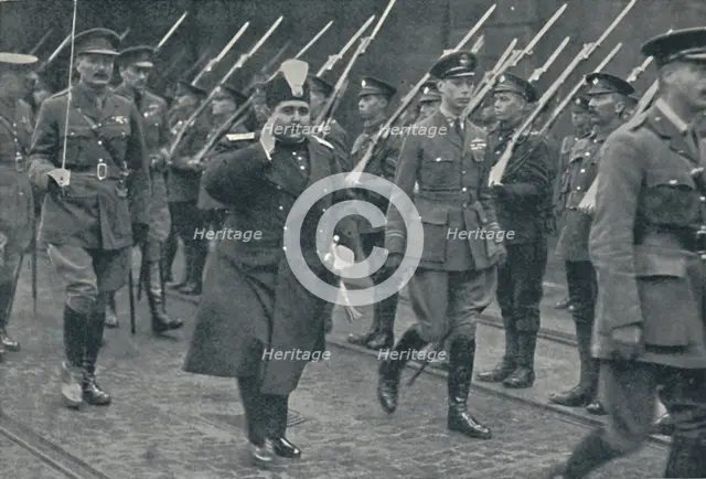 'Welcoming Another Distinguished Foreign Visitor', 1919, (1937). Creator: Unknown.