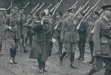 Welcoming Another Distinguished Foreign Visitor 1919, (1937). Creator: Unknown