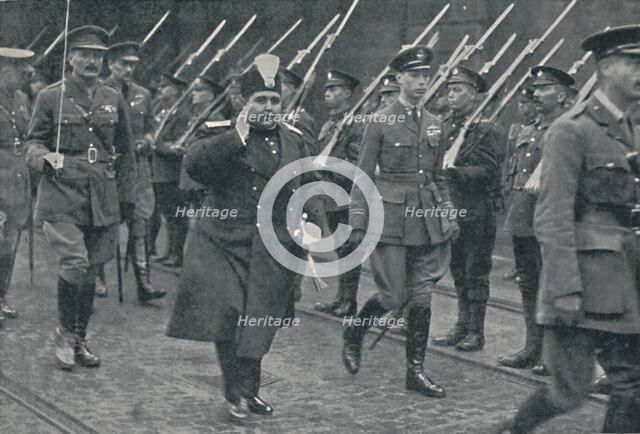 'Welcoming Another Distinguished Foreign Visitor', 1919, (1937). Creator: Unknown.