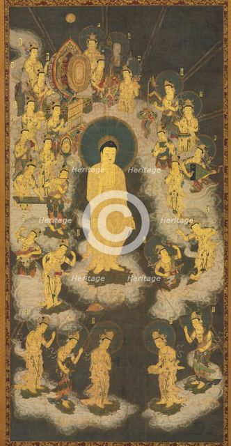 Welcoming Descent of Amida Buddha, 1300-33. Creator: Unknown.