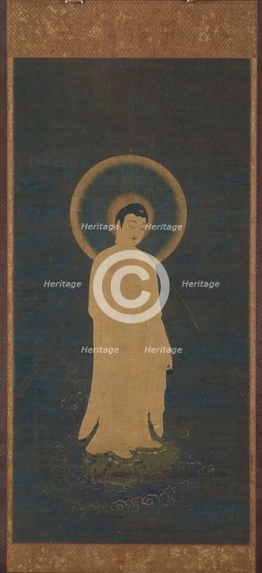 Welcoming Descent of Amida Buddha (Raigo), about 1270—1333. Creator: Unknown.
