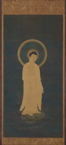 Welcoming Descent of Amida Buddha (Raigo), about 1270—1333. Creator: Unknown