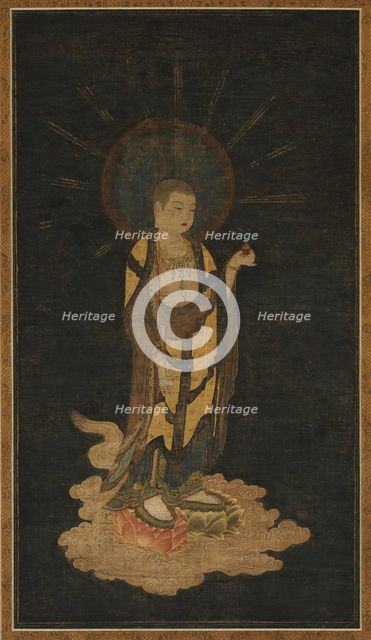 Welcoming Descent of Jizo Bosatsu, 1200s. Creator: Unknown.