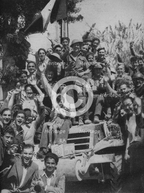 'Welcoming the Eighth Army into Gabes', 1943. Creator: Unknown.