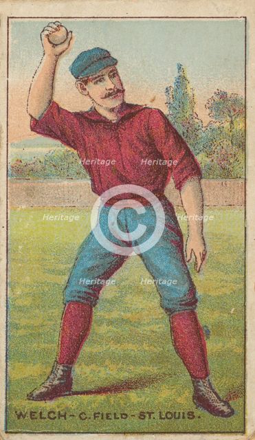Welch, Center Field, St. Louis, from the "Gold Coin" Tobacco Issue, 1887. Creator: D Buchner & Co.