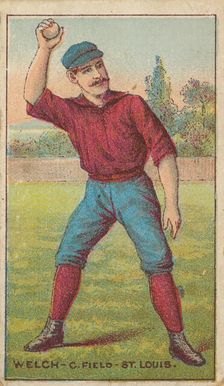 Welch, Center Field, St. Louis, from the "Gold Coin" Tobacco Issue, 1887. Creator: D Buchner & Co