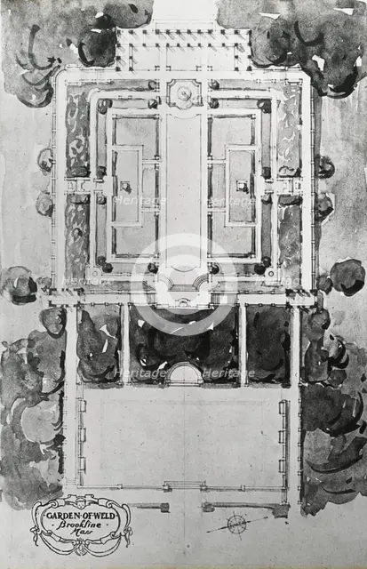 "Weld," Larz Anderson house, 151 Newton Street, Brookline, Massachusetts., between 1915 and 1925. Creator: Frances Benjamin Johnston.