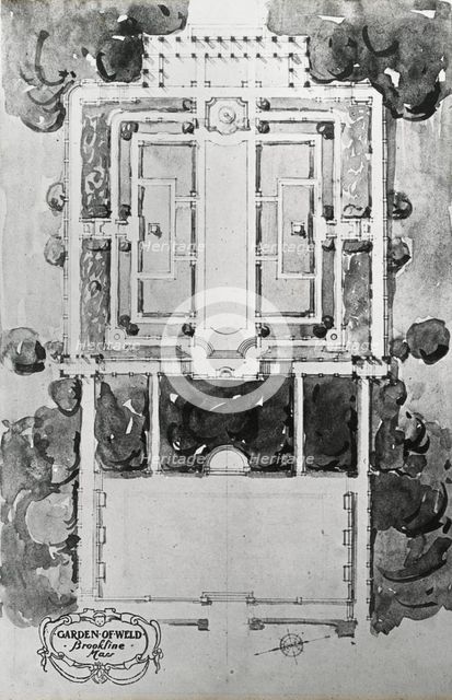 "Weld," Larz Anderson house, 151 Newton Street, Brookline, Massachusetts., between 1915 and 1925. Creator: Frances Benjamin Johnston.