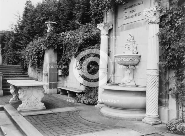 "Weld," Larz Anderson house, 151 Newton Street, Brookline, Massachusetts, c1914. Creator: Frances Benjamin Johnston.