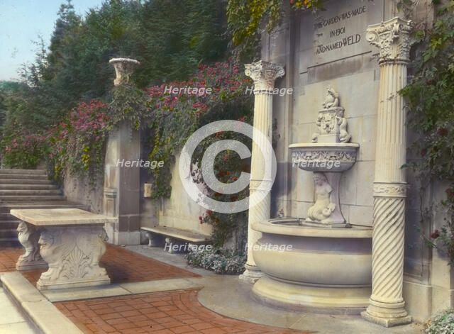 "Weld," Larz Anderson house, 151 Newton Street, Brookline, Massachusetts, c1914. Creator: Frances Benjamin Johnston.