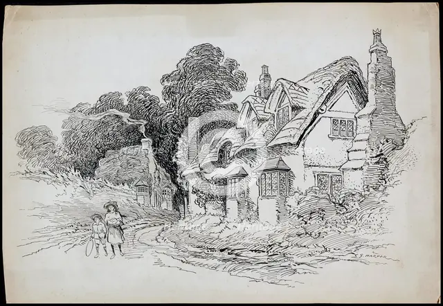 Welford-on-Avon, Warwickshire, 1892-1933. Artist: Charles George Harper.
