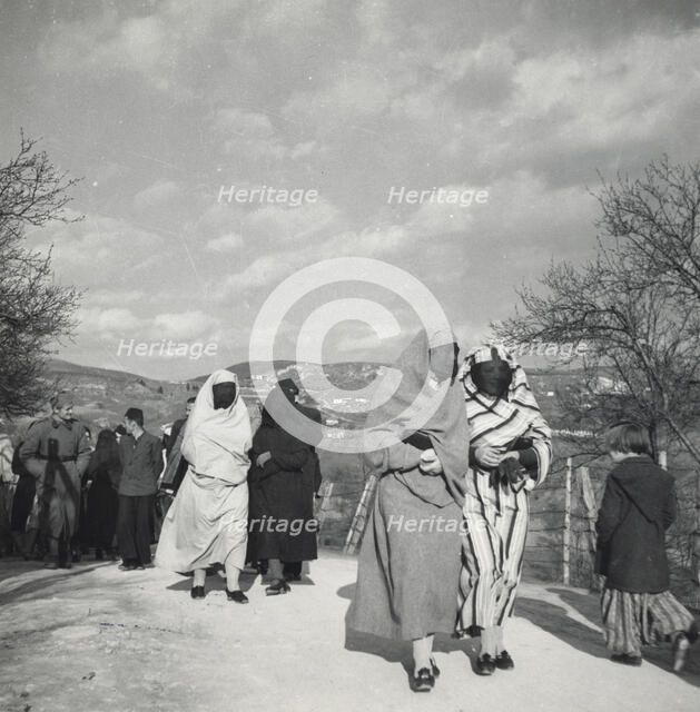 Well-to-do Muslim women, Bosnia-Hercegovina, Yugoslavia, 1939. Artist: Unknown