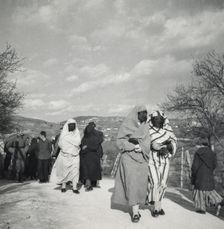 Well-to-do Muslim women, Bosnia-Hercegovina, Yugoslavia, 1939. Creator: Unknown