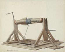 Well with Movable Beam, c. 1937. Creator: Majel G. Claflin