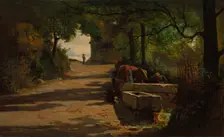 Well at the Side of a Road, 1860s. Creator: Adolphe Appian (French, 1818-1898)