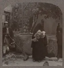 Well by Peter's huse, Jaffa c1900