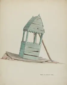 Well Head, c. 1937. Creator: Majel G. Claflin