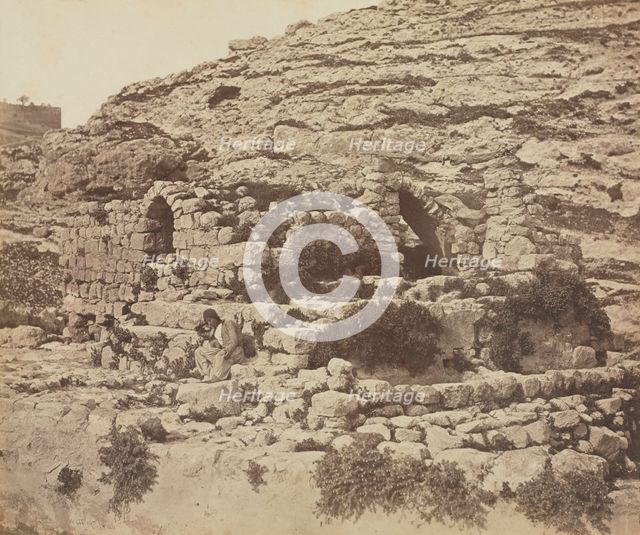 Well of Joab, Jerusalem, 1857. Creator: James Robertson (British, 1813 (?)-aft 1865); Felice A. Beato (British, 1830-1906).