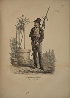 Well scrubber. From the Series "Cris de Paris" (The Cries of Paris), 1815. Creator: Vernet, Carle (1758-1836)