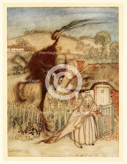 Well! she chuckled, I am in luck!, from English Fairy Tales, pub. 1922 (colour lithograph), 1922 Creator: Arthur Rackham (1867 - 1939).