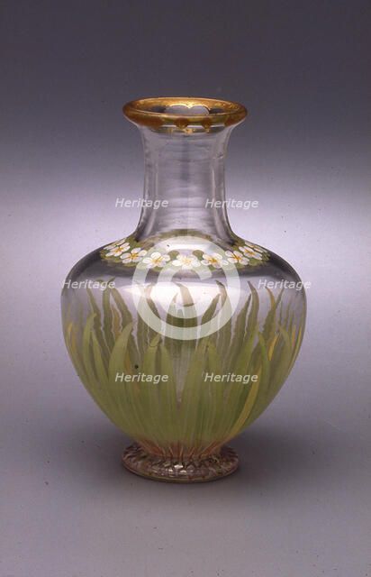 Well Spring Carafe, Lambeth, 1847. Creators: Richard Redgrave, Stangate Glass Works, John Fell Christy.