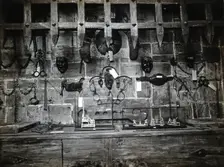 Wellcome Historical Medical Museum, Wigmore Street, London: a display of instruments.., c1920s. Creator: Unknown