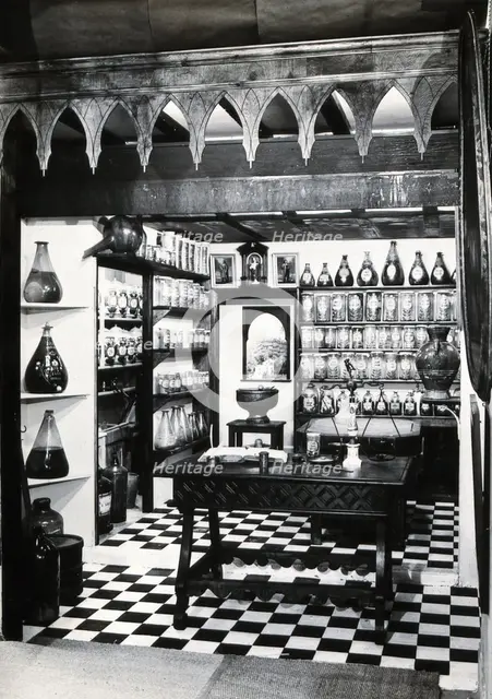 Wellcome Historical Medical Museum, Wigmore Street, London: reconstruction of a Hispano-Moresque... Creator: Unknown.