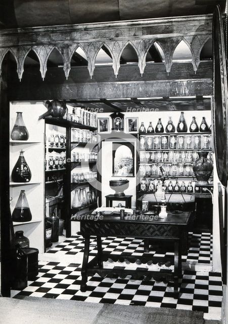 Wellcome Historical Medical Museum, Wigmore Street, London: reconstruction of a Hispano-Moresque... Creator: Unknown.