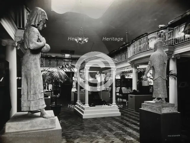 Wellcome Historical Medical Museum, Wigmore Street, London: the galleried Hall of Statuary. Creator: Unknown.