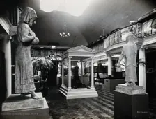 Wellcome Historical Medical Museum, Wigmore Street, London: the galleried Hall of Statuary. Creator: Unknown