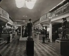 Wellcome Historical Medical Museum, Wigmore Street, London: the galleried Hall of Statuary. Creator: Unknown
