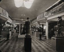 Wellcome Historical Medical Museum, Wigmore Street, London: the galleried Hall of Statuary. Creator: Unknown