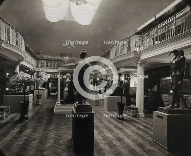 Wellcome Historical Medical Museum, Wigmore Street, London: the galleried Hall of Statuary. Creator: Unknown.
