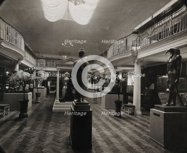 Wellcome Historical Medical Museum, Wigmore Street, London: the galleried Hall of Statuary. Creator: Unknown.