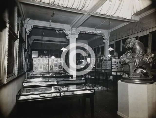 Wellcome Historical Medical Museum, Wigmore Street, London: the Jenner section of the Gallery... Creator: Unknown.