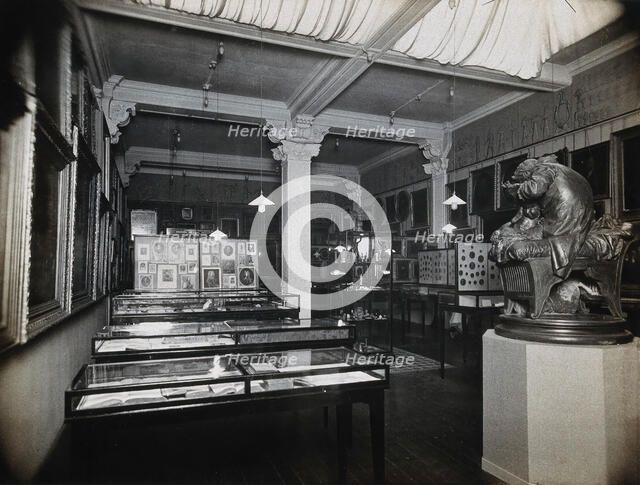 Wellcome Historical Medical Museum, Wigmore Street, London: the Jenner section of the Gallery... Creator: Unknown.