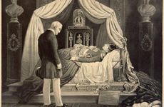 Wellington Visiting the Relics of Napoleon, 19th century. Artist: Unknown.