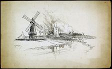 Wellington Windmill, Barking, London, 1892-1933. Artist: Charles George Harper