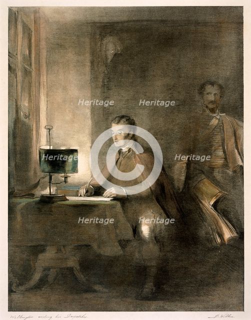 'Wellington Writing His Despatches', c1836. Artist: David Wilkie.