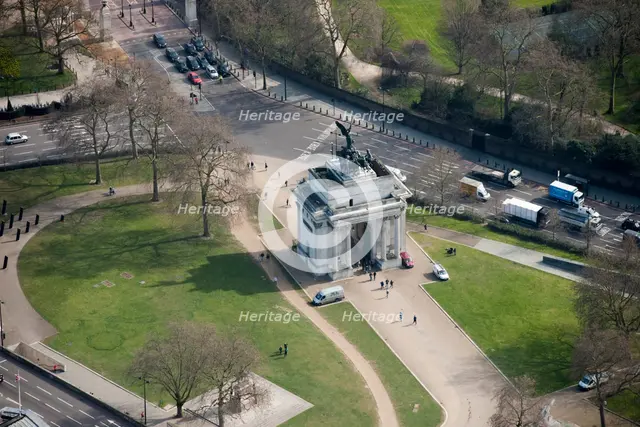 Wellington Arch, Constitution Hill, Westminster, London, c2015. Artist: Damian Grady.