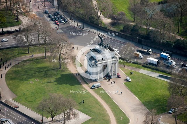 Wellington Arch, Constitution Hill, Westminster, London, c2015. Artist: Damian Grady.