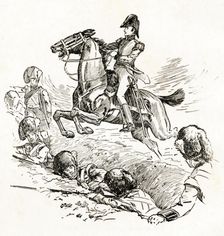 Wellington at Quatre Bras c1900. Creator: Howard Davie