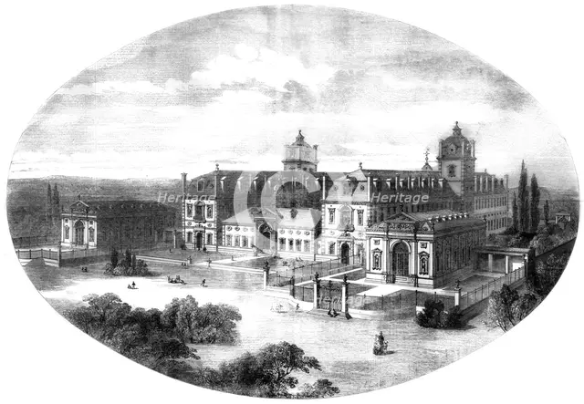 Wellington College, Berkshire, 1855. Artist: Unknown