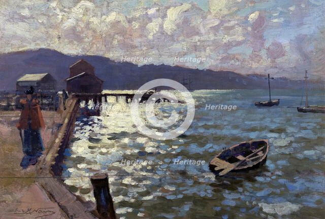 Wellington Harbour, 1894. Creator: James McLauchlan Nairn.